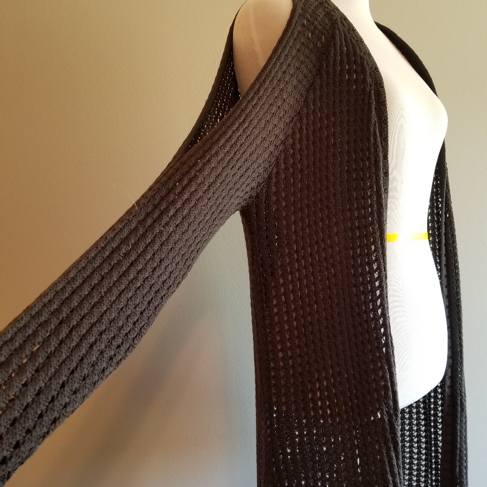 Cold shoulder long sleeve cute, casual sweater